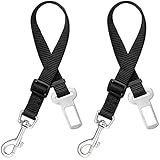 WollfuL Hunde Sicherheits Gurt fürs Auto Hunde Sicherheitsgurt 2er Pack für Kleine Große Hunde Einstellbar