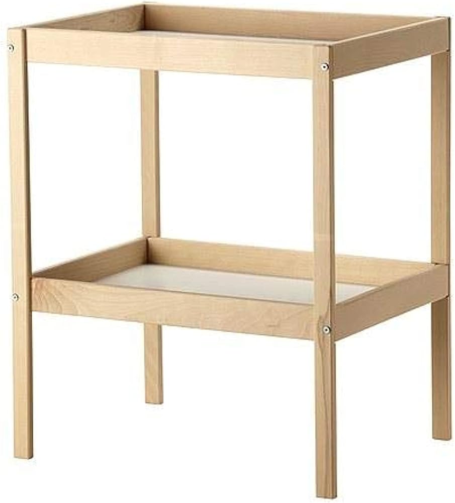 IKEA Snıglar Bebek Alt Değiştirme Masası MeridyenDukkan Kayın Görünümlü, 72x53 cm