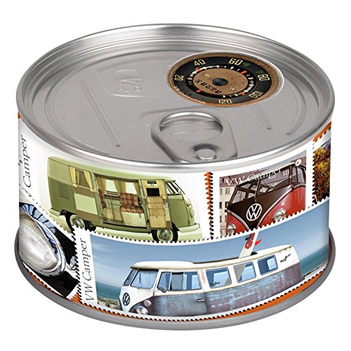 VW Collection by BRISA Tischuhr Magnetuhr MyClock, die Uhr in der Dose mit VW Bus T1 Motiv