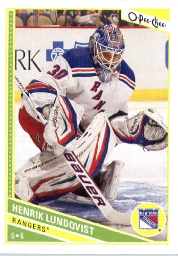 2013 /14 Upper Deck O Pee Chee Hockey Card # 173 Henrik Lundqvist