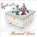 Baby Childrens Wooden Musical Box with Dancing Space Man & Rocket - Perfect Baby Gift