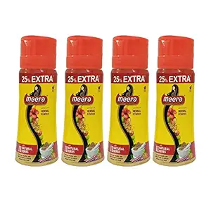 Meera Herbals Hair Wash Powder with Shikakai and Tulsi (120 g) - Pack of 4