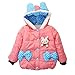 Baby Girls Spot Winter Cotton Padded Fleece Animal Rabbit Hoodies Jackets (95cm/2-3Year, Pink)
