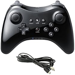 mini kitty Mando Pro Inalámbrico para Nintendo Wii U - Negro