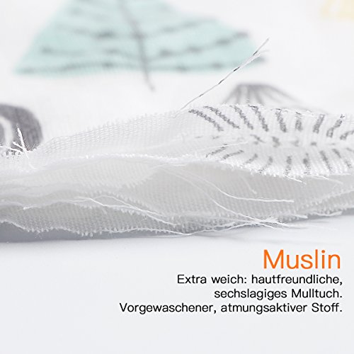 4er Baby Newborn Bib Mull-Lätzchen Muslin Bandana Dreieckstuch 100% Baumwolle Sabbern Spucken - 4