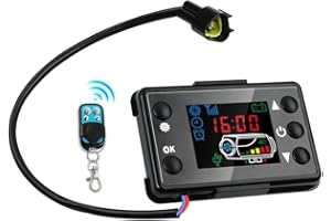 Aoreun Controller per Riscaldamento Auto LCD da 12 V con Telecomando, Controllore LCD del riscaldatore dell'automobile 12V Scheda di Controllo del riscaldatore Diesel dell'Aria per Auto Diesel