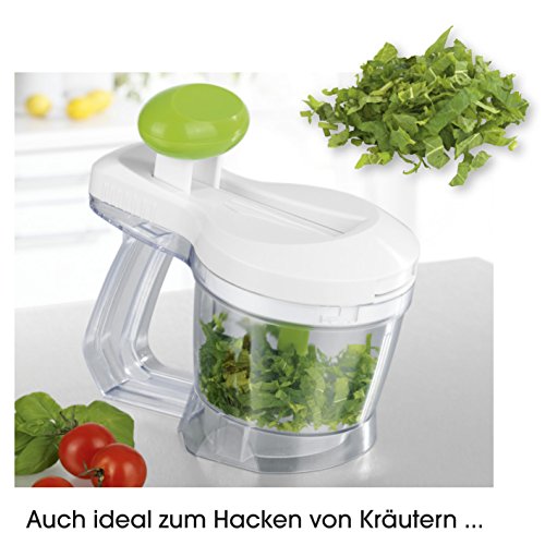 Gemüseschneider – handbetriebener Gemüse Häcksler ( Obst & Gemüse, Multi-Zerkleinerer, Universal-Zerkleinerer ) - 5