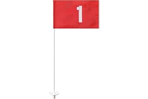 FASTDEPLE Golf Flag Poles for Putting Green, Golf Flagstick 6 FT for Yard, Golf Pin Flag for Driving Range, 1 Pack