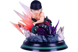 LGQHCE One Piece Anime Modelo Adornos, Roronoa Zoro Adornos Anime Personajes Modelos, Anime Acción Figura Dibujos Animados Modelo Estatua para Niños Regalos, Escritorio Decorativos