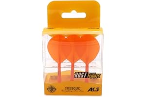 CUESOUL Rost Tige de fléchettes et ailettes intégrées Standard/Poire-Larme/Forme Mince avec Motif Attrayant, Lot de 3 pièces