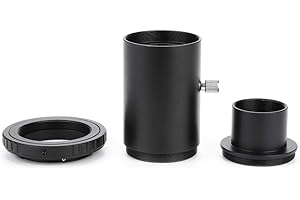 WEIPAI Entatial Nikon D3200 T Ring, Teleskopverlängerungsrohr 1,25-Zoll-Kamera Teleskopverlängerung M42 Gewinde T-Mount Adapter T2 Ring für Nikon F Mount Kamera
