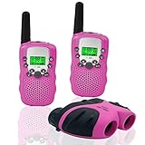 JRD&BS WINL Talkie Walkie pour Enfants Et TÉLescope pour Enfants,Jouets D'extÉRieur pour Enfants 1set (Rose)