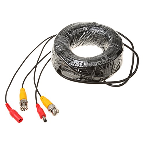 MagiDeal All-in-1BNC Video DC Verlängerung Kabel Stromversorgungskabel Für DVR CCTV Kamera Monitor 20m - 6