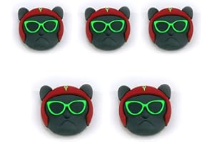 TSLRSA 5 Pcs Amortisseurs de Raquette, amortisseurs de Raquette, amortisseurs de Raquette de Tennis en Silicone pour réduire Les Vibrations des Raquettes de Tennis et de Squash