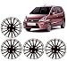 Auto Pearl - Premium Quality Car Full Wheel Cover Caps Black and Silver 13 Inches Press TypeFor - Maruti Suzuki Zen Estilo RS.1299.00