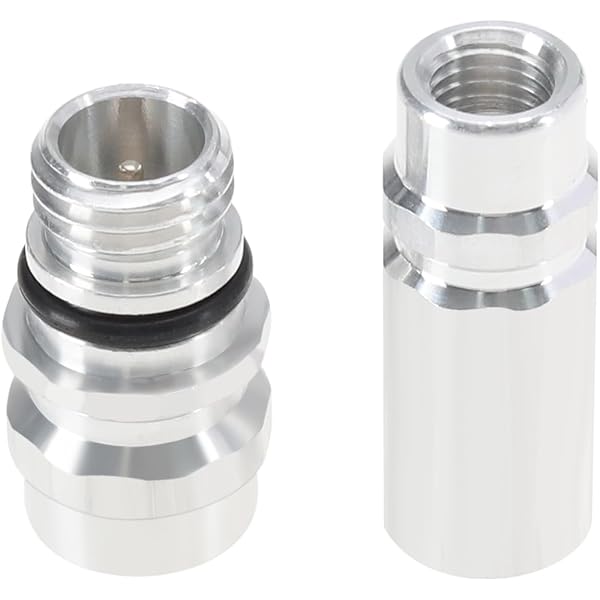 VGOL 2 Stück R134A Umrüstadapter Kit für Klimaanlagen 357820795H 