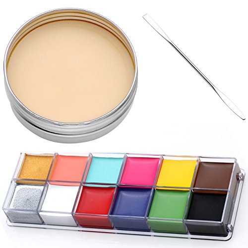 Ayliss® 3PCS Special Effects Stage Makeup Set Face Painting Oil,Wax and Spatula