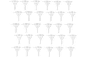 SEMAZZ Entonnoir Mini,30 PCS Entonnoirs en Plastique Transparent Entonnoir Minuscule Petit Entonnoir pour Remplissage de Bouteilles de Parfums Huiles Essentielles Bouteilles de Laboratoire