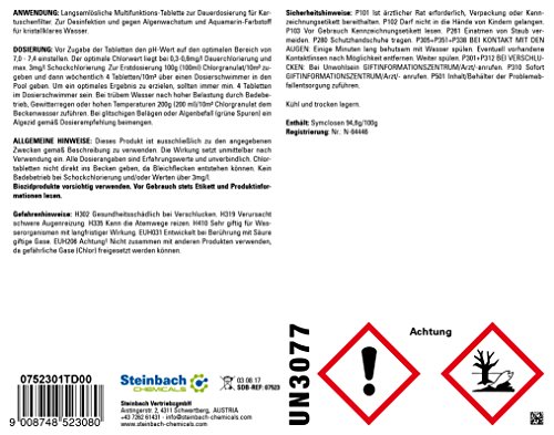 Steinbach Poolchemie, Total Blue 20 g, weiß, 10x10x20 cm, 0752301 - 4