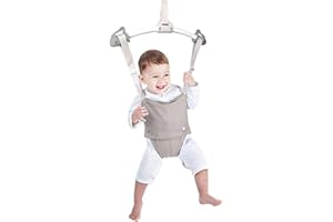 GAORUI Creative Baby Door Jumper Set - Adjustable Toddler Baby Bouncer Baby Toys Baby Walker Swing (Gray)