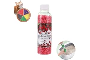 DLMLEMU Cat Litter Deodorizer Beads, Deodorizing Beads Air Freshener for Pet Smells from Litter Box, Reusable Soothing Scent Cat Litter Deodorizer, Activated Carbon Physical Adsorption, Keep Home Fresh