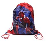 IMTD Boys Disney Marvel Superhero Spiderman Environmental Drawstring Bag Swimming Swim Beach PE Bag