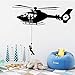 Produktbild Cartoon Air Force Hubschrauber Vinyl Wandaufkleber Abnehmbare Für Kinderzimmer Dekoration Haus Dekor Wandtattoo Wandbilder Tapete l2 43x103 cm