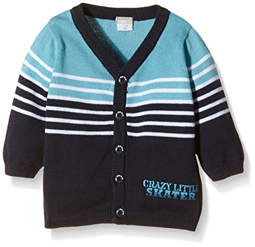 NAME IT Baby Boys Cardigan, Multicoloured (Dress Blues), 12-18 Months