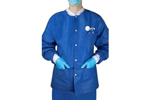 Medi-Inn Wärmejacken für OP, Station und Pflege, Gr. L, 1 x 10 Stück, Langarm, blau