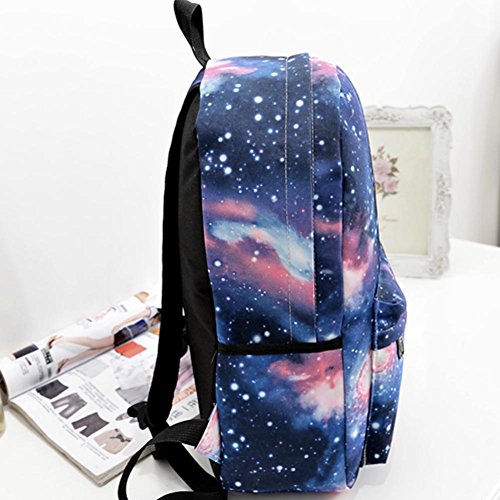 Hrph Mode Unisex-Sterne Universum Raum Printing Rucksack-Schule-Buch Rucksäcke britischen Flagge Umhängetasche - 2