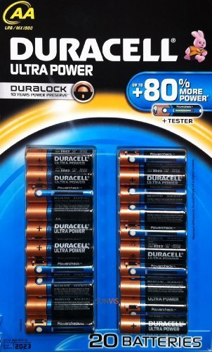 Price comparison product image Duracell Ultra Power 16 AAA Batteries + Tester
