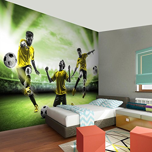Fototapete Fussball 352 x 250 cm – Vliestapete – Wandtapete – Vlies Phototapete – Wand – Wandbilder XXL – !!! 100% MADE IN GERMANY !!! Runa Tapete 9049011b - 5