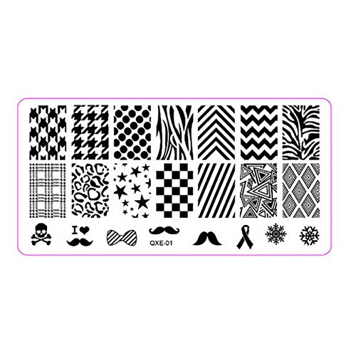 Susenstone 1Pc Nail Art Image Stamp Stamping Plates Manicure Template DIY Template Tool