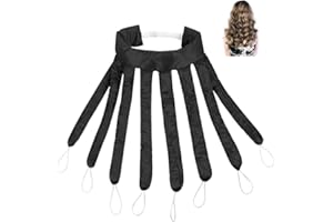 YZROHYI Rizador Pelo Sin Calor,Octopus Heatless Hair Curlers Overnight Blowout,Ondas Sin Calor Pulpo para Rizar el Pelo,Rizos Sin Calor Dormir,Varilla para Rizar Sin Calor,Rulos Durante la Noche-Negro