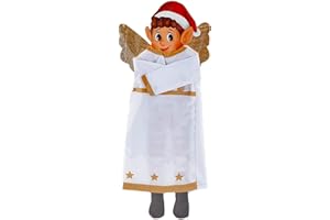 Quickdraw Naughty Christmas Elf Costumes and Clothes for Cheeky Badly Behaved Elves (Angel Outfit)
