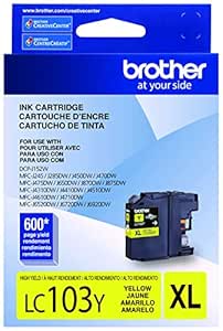 Brother Printer Lc103y High Yield Cartridge Ink Yellow By Brother Amazon In Computers Accessories Brother Printer Lc103y High Yield Cartridge Ink Yellow By Brother Amazon In Computers Accessories