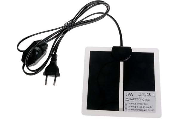Jiamins Tapis Chauffant Tapis Chauffant Terrarium Tapis Chauffant Sable - Température réglable, 5W Tapis Chauffant pour Reptile Serpent Tortue Poissons Amphibien