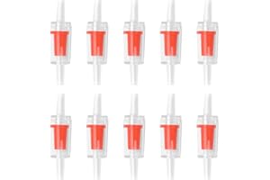 BEYEQCEZ 10 Pièces Clapets Anti-Retour de Pompe à Air d'aquarium Clapet Anti-Retour en Plastique Unidirectionnel, Anti-Retour unidirectionnels Protecteur de Pompe pour Tube de Ligne d'air de 0,4 cm