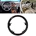Produktbild Schwarz Leder Holz Lenkradhülle für Mercedes Benz 2003–2009 W209 C209/A209 CLK-CLK280 CLK320 CLK500 clk550 2002–2008 R230 SL SL350 SL500 SL600 SL55 AMG 2005–2010 W219 C219 CLS350 CLS500 CLS550 2006–2009 W211 E E200 E280 E320 E350 E500 E550