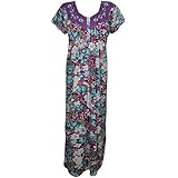 Indiatrendzs Women's Nighty Hosiery Floral Nightwear 42"