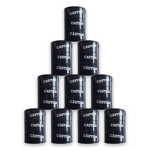 Schleim Dose Glibber Öl Tonne XL 7cm Schwarz Mitgebsel Geburtstag - 2