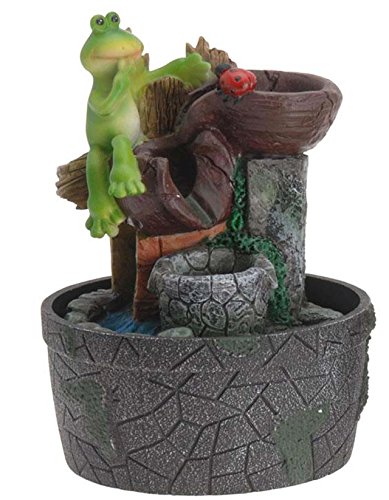 Zimmerbrunnen Frösche 19cm 1