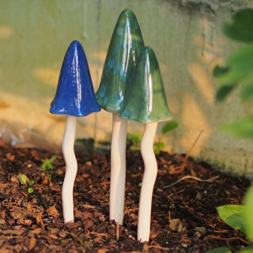 Klingende Pilze (Grün) Gartendeko Gartenfigur, Farbe:Grün - 3