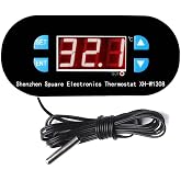 SANEC R&ouml;le &Ccedil;ıkışlı Dijital Termostat 12V Sıcaklık Kontrol Cihazı XH-W1308