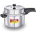Prestige Deluxe Alpha Svachh Pressure Cooker 8 Ltr | Sturdy Handles |Cool Touch Weight | Induction Compatible Silver