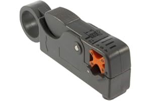 INBRACKETS Automatic Cable Stripper Coaxial Coax Strip Tool - Aerial Satellite RG6 58/59/62 WF100 CT100 (Grey Multi Function)