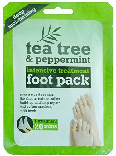 3 x TEA TREE & PEPPERMINT INTENIVE TREATMENT FOOT PACK DEEP MOISTURISING