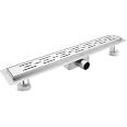 Canalina Doccia Lineare A Pavimento 60 Cm In Acciaio Inox 304 Con Sifone E Filtro - 2 In 1