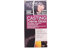 L'ORÉAL PARIS L'Oreal Paris Casting Crème Gloss Coloración Sin Amoniaco, Tono: 200 Negro Ébano, El embalaje puede variar