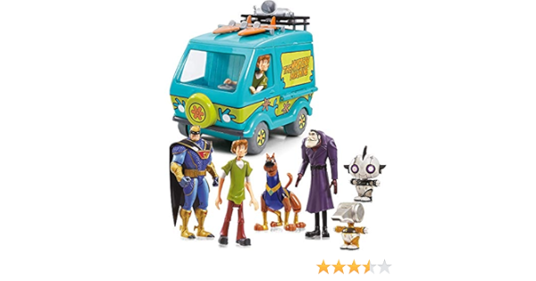 scooby doo mystery machine and 6 figures